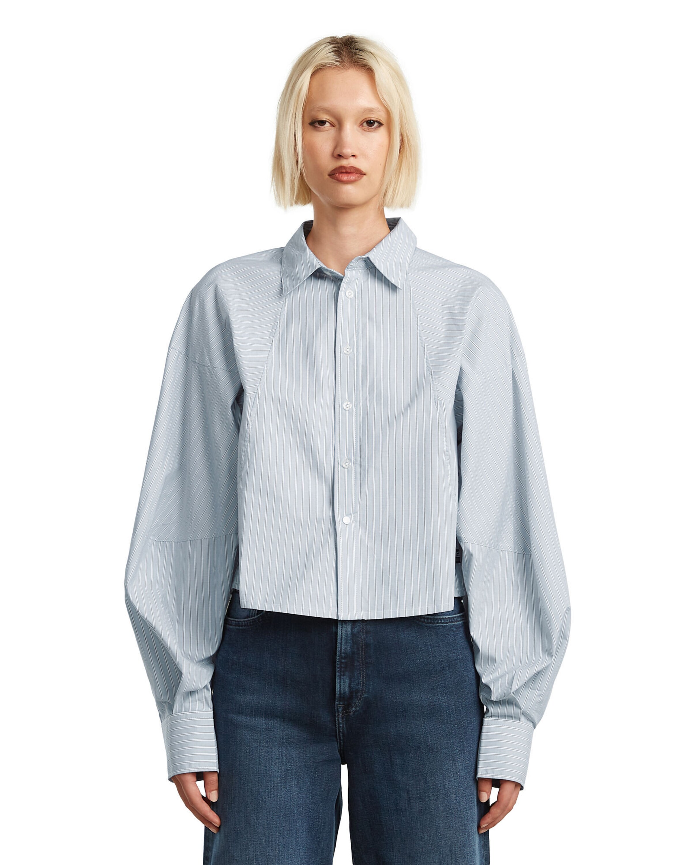 G-STAR Blouse in Blauw: voorkant