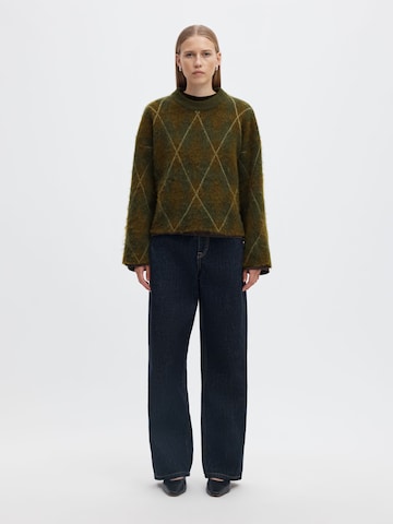 SELECTED Pullover in Grün