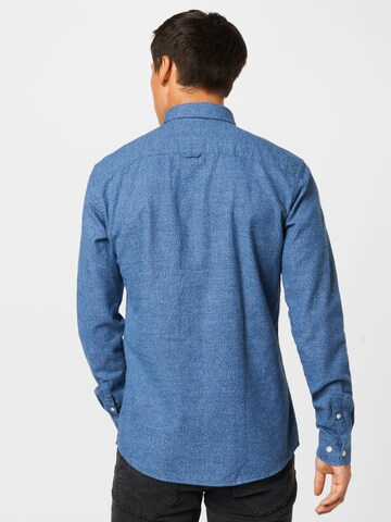 Only & Sons جينز مضبوط قميص 'Niko' بلون أزرق