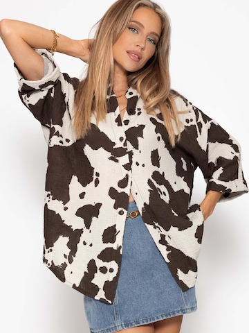 SASSYCLASSY Bluse in Braun