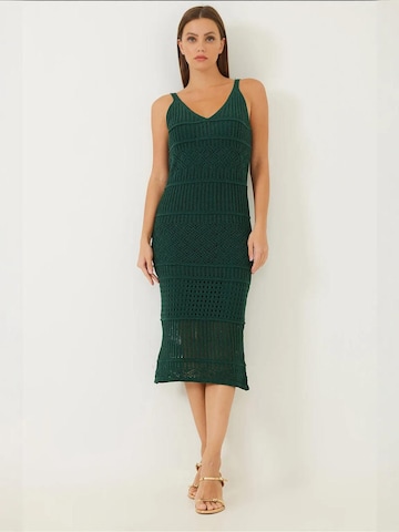 Bianco Lucci Knitted dress in Green