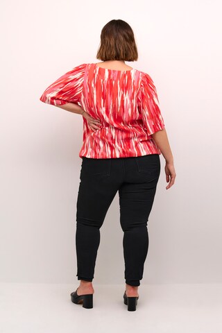KAFFE CURVE Bluse 'Adriana' in Rot