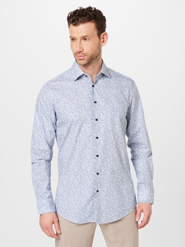 Coupe regular Chemise SEIDENSTICKER en bleu : devant