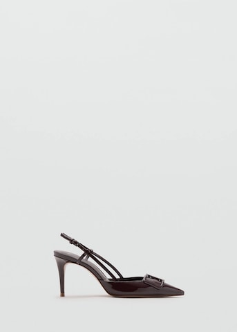MANGO Slingback Pumps in Brown