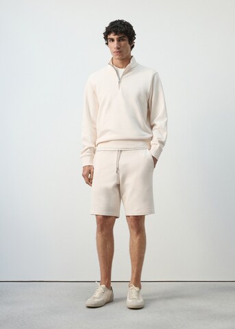 MANGO MAN Sweatshirt in Beige