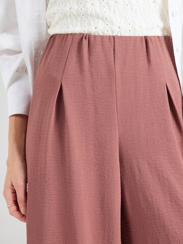 ONLY Wide leg Παντελόνι πλισέ 'ONLJOSLIN METTE' σε ροζ