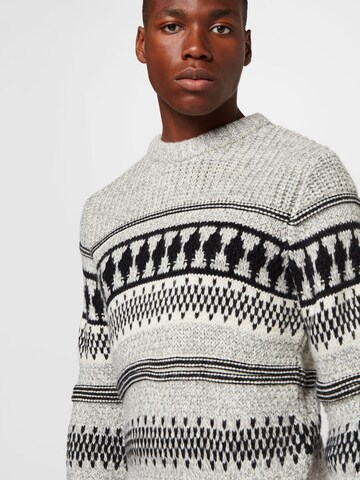 JACK & JONES Sweater 'OHIKE' in Grey