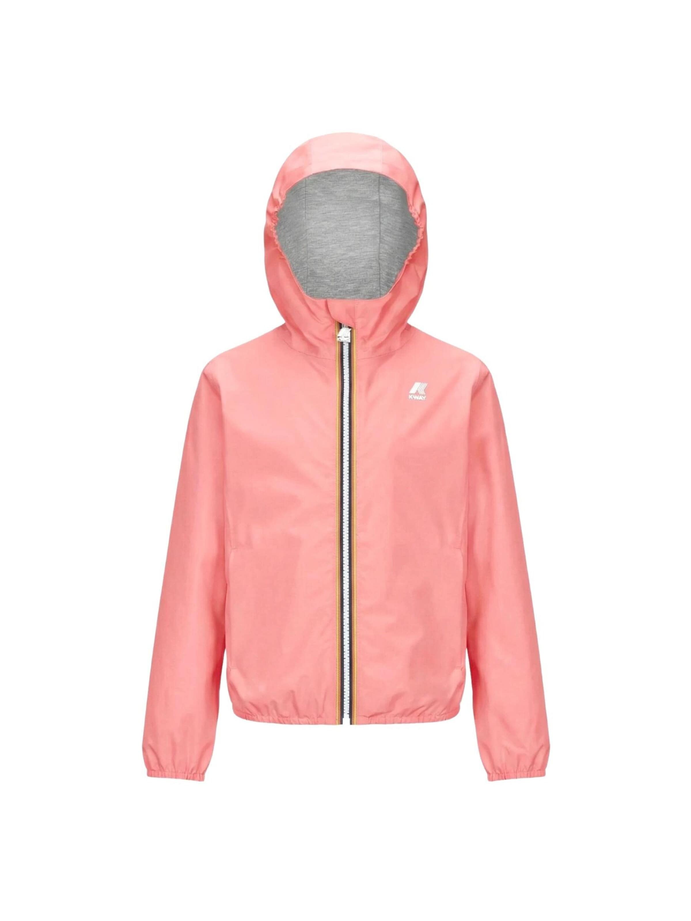 Veste mi-saison 'K-WAY KIDS P. LILY STRETCH POLY JERSEY GIUBBINO' K-Way en rose : devant