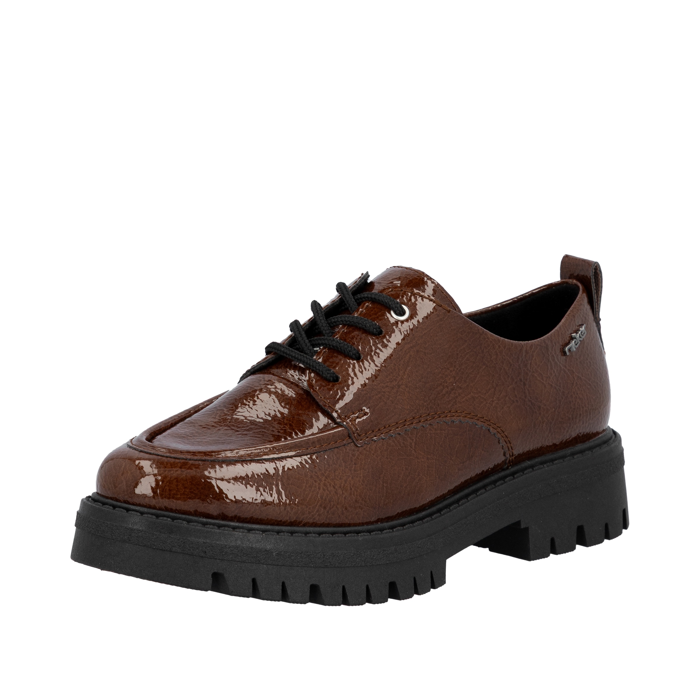 Rieker Lace-Up Shoes ' 47500 ' in Brown: front