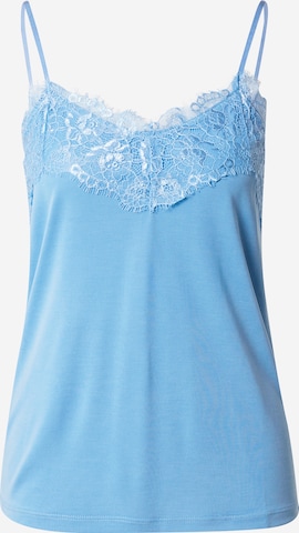 ICHI Top 'LIKE' in Blue: front