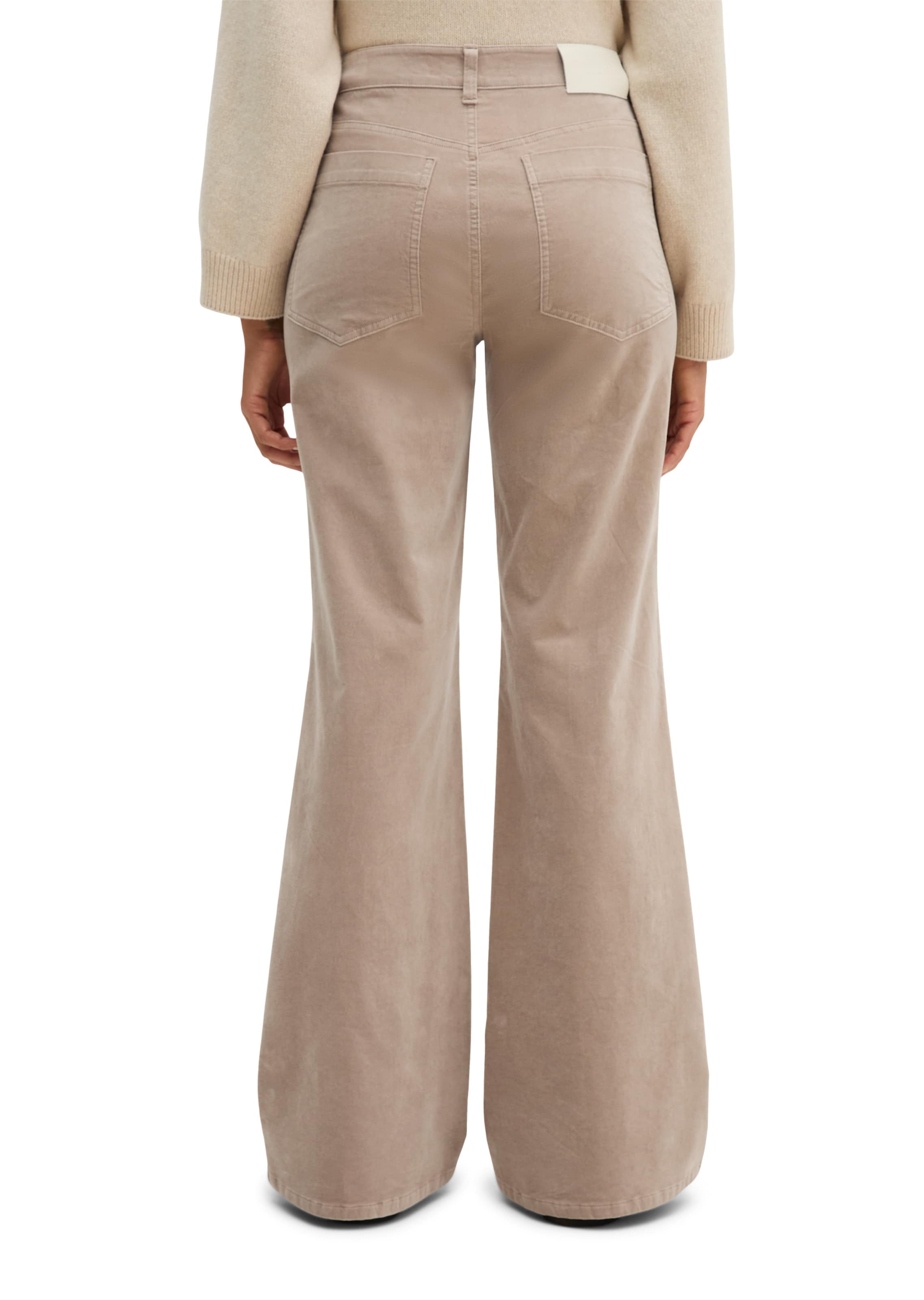 Marc O'Polo Bootcut Broek in Beige: terug