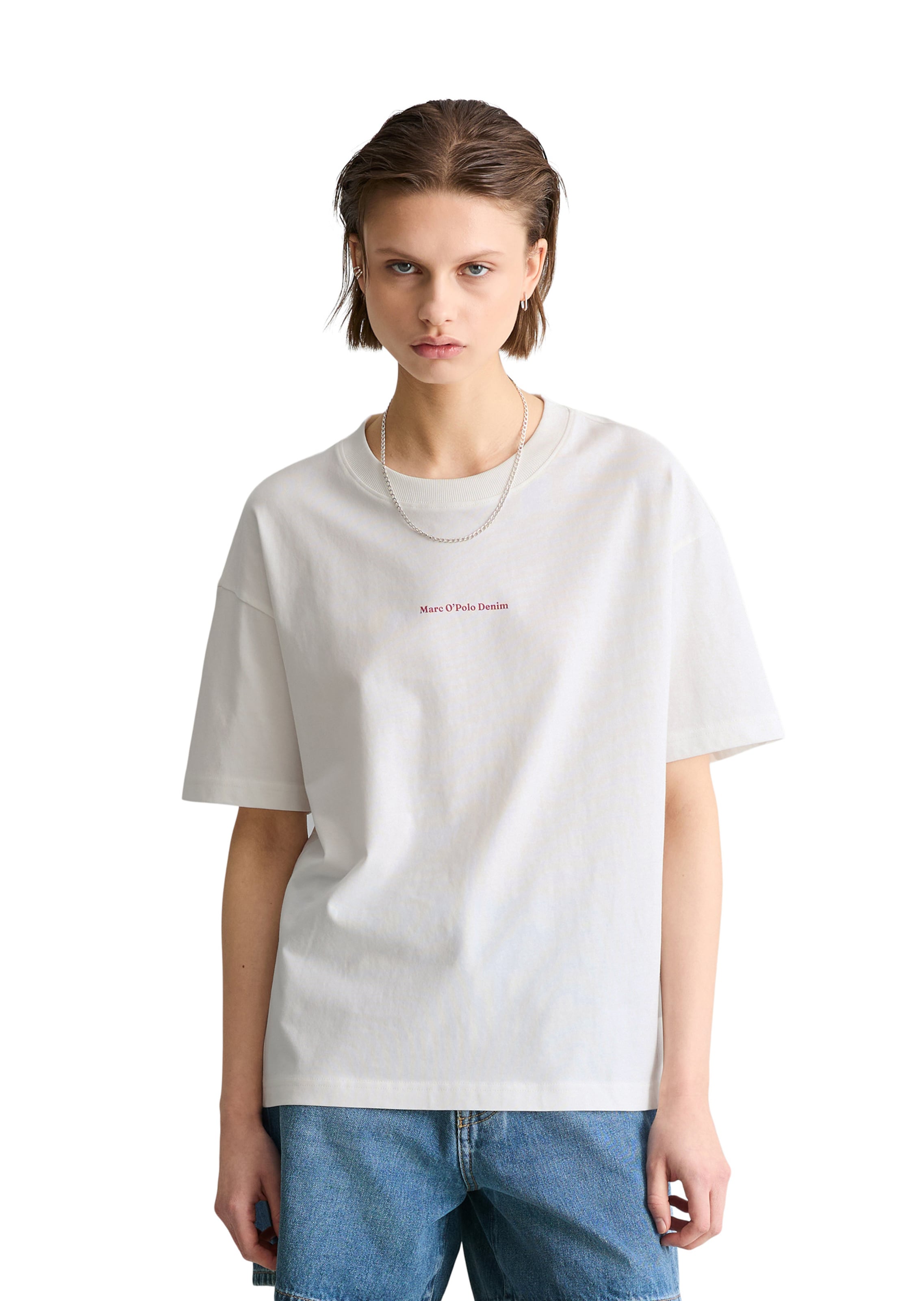 Marc O'Polo DENIM Shirt in Wit: voorkant