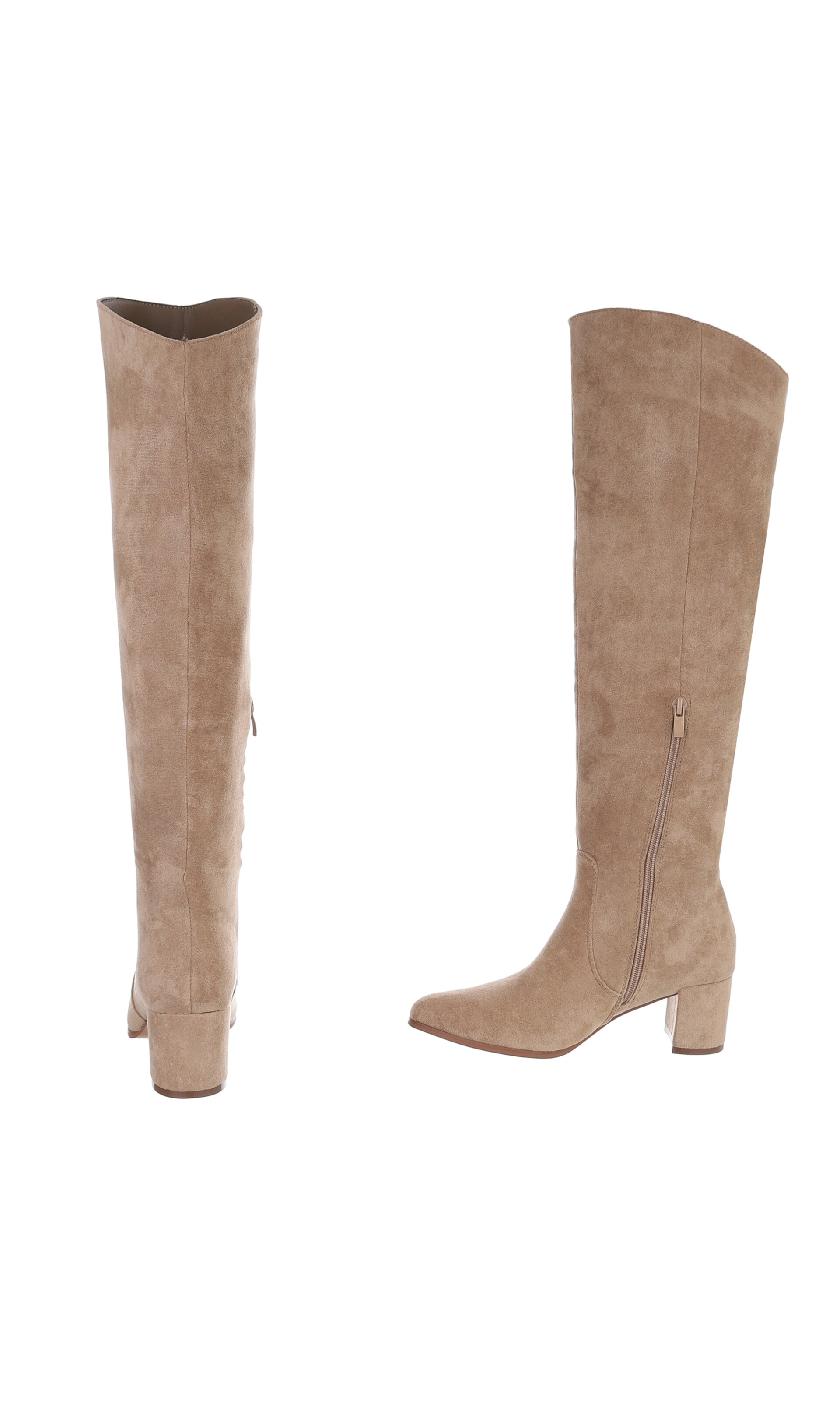 Ital-Design Overknees in Braun