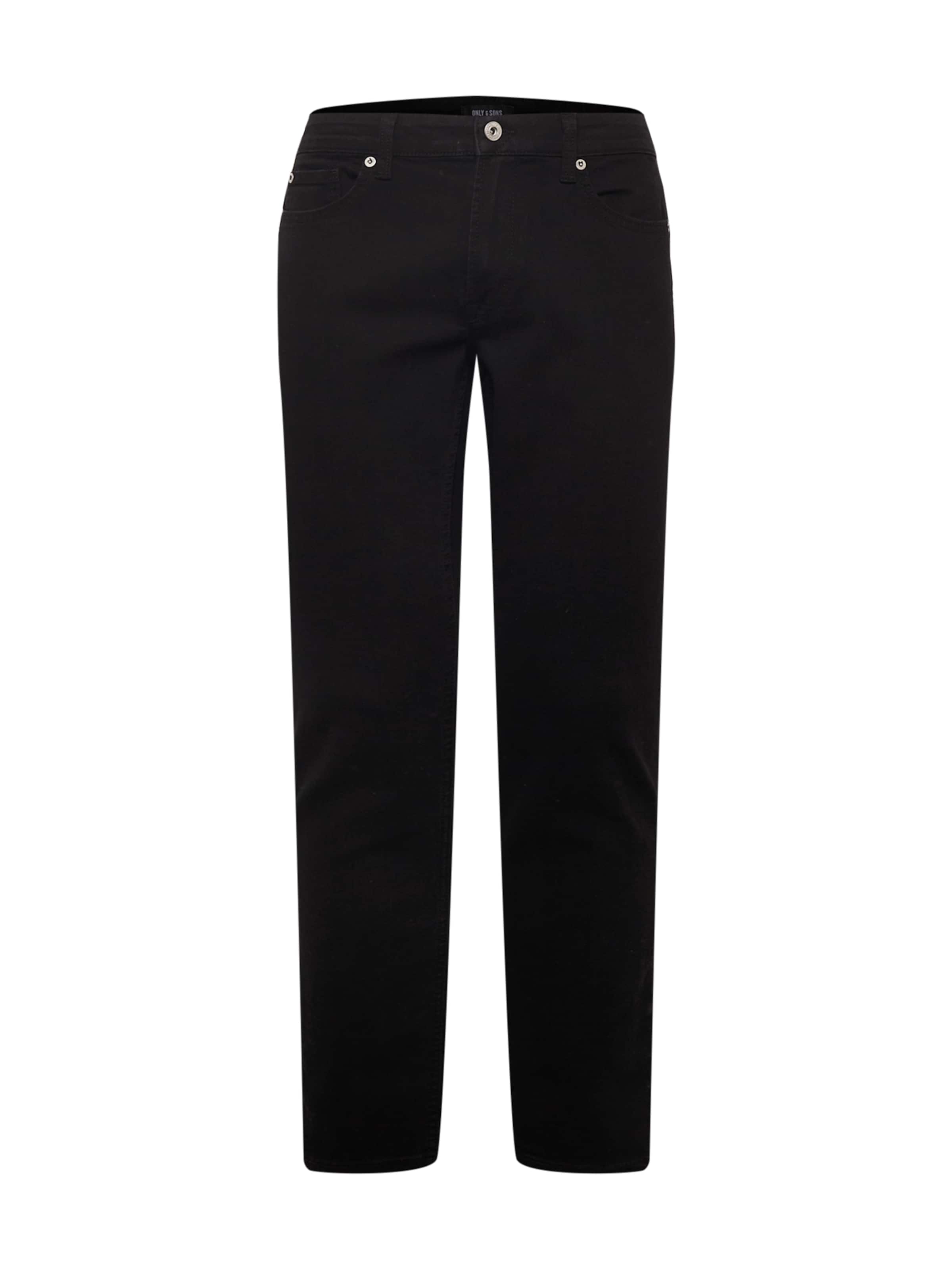 Only & Sons Regular Jeans 'Loom' in Black: front