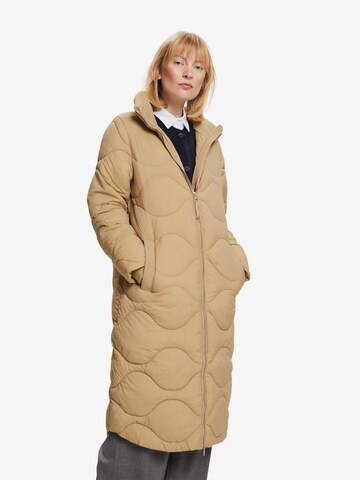 Manteau d’hiver ESPRIT en beige : devant