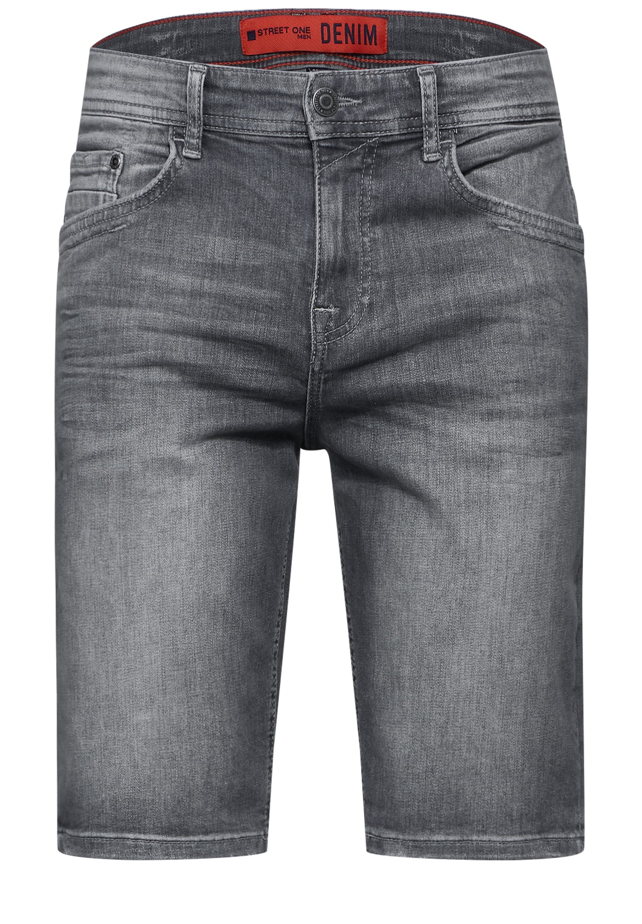 Street One MEN Regular Jeans in Grey: front