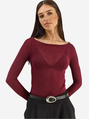 Camicia da donna di Bianco Lucci in rosso