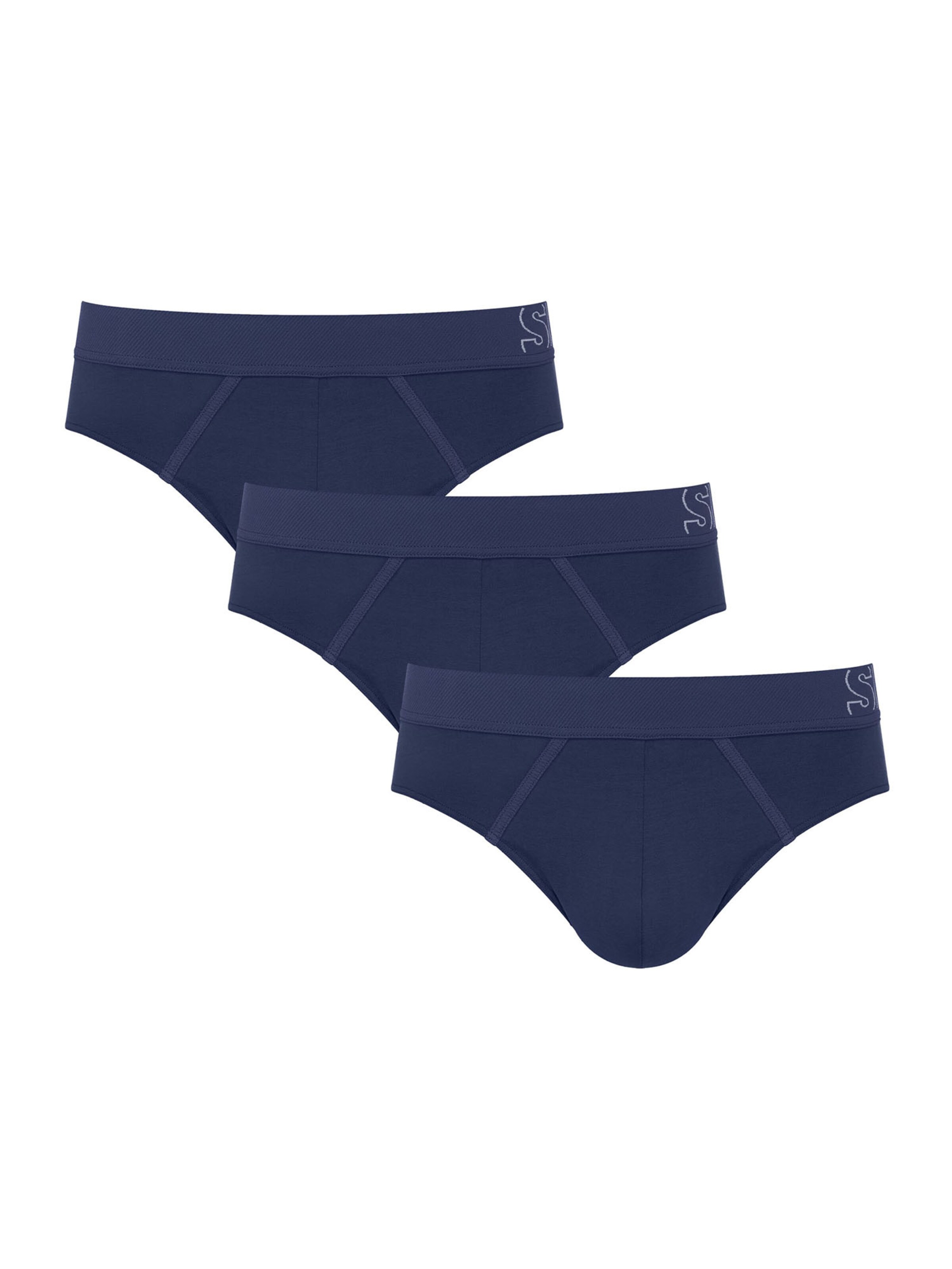 SLOGGI - Cueca 'Briefs' em azul: frente