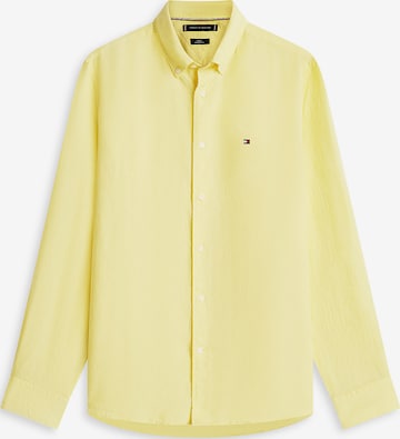 TOMMY HILFIGER Button Up Shirt in Yellow: front