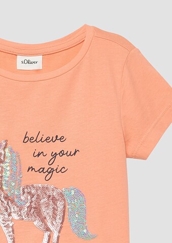 s.Oliver Shirt in Oranje