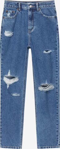 Pull&Bear Regular Jeans i blå: framsida