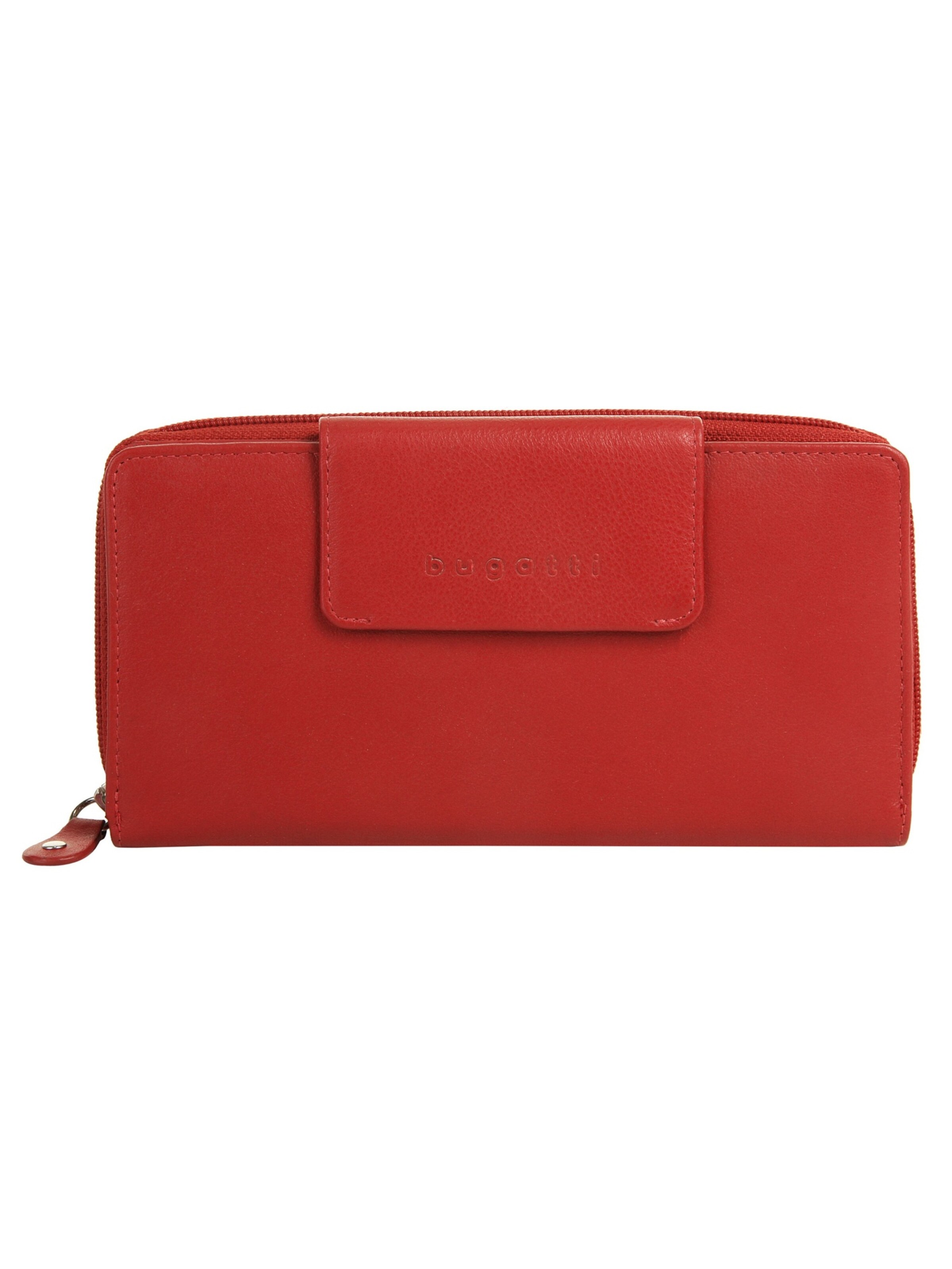 bugatti Wallet 'BUGATTI Geldbörse mit Riegel' in Red: front