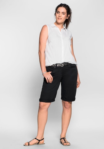 SHEEGO Regular Shorts in Schwarz