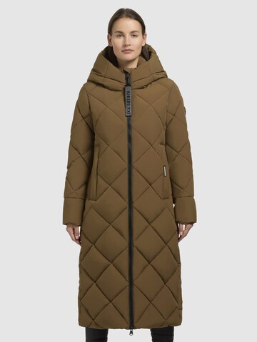 khujo Wintermantel ' ELOW ' in Groen: voorkant