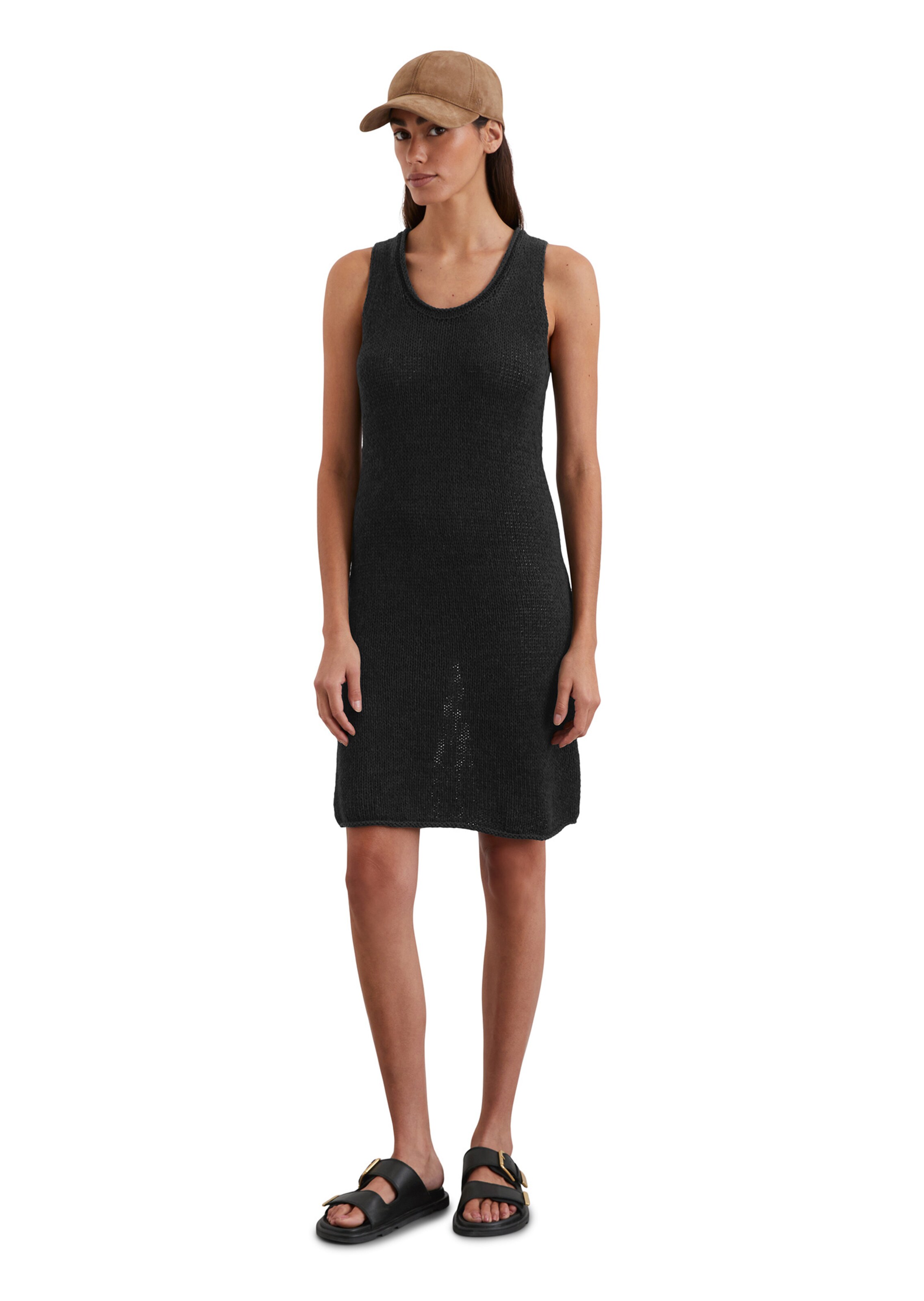 Marc O'Polo Strickkleid in Schwarz: Vorderseite