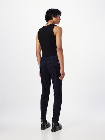 SCOTCH & SODA Tapered Trousers with creases 'Finch' in Blue