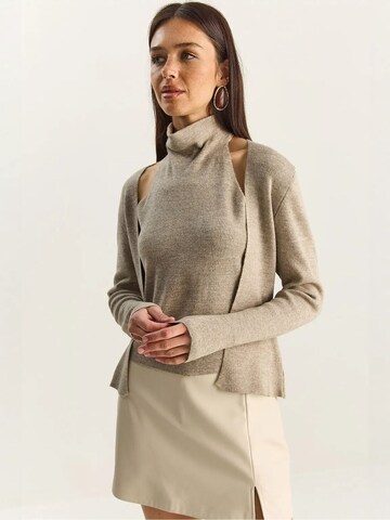 Bianco Lucci - Blusa 'Blusen' em bege
