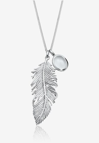 ELLI Necklace 'Feder' in Silver