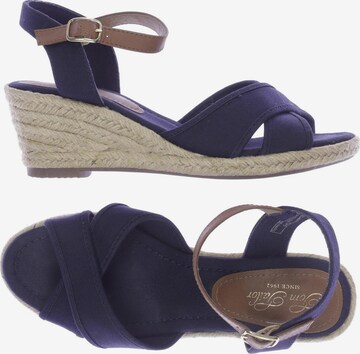 TOM TAILOR Sandals & High-Heeled Sandals in 37 in Blue: front