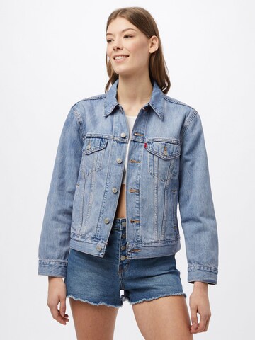 LEVI'S ® Between-season jacket 'Ex-Boyfriend Trucker Jacket' in Blue: front