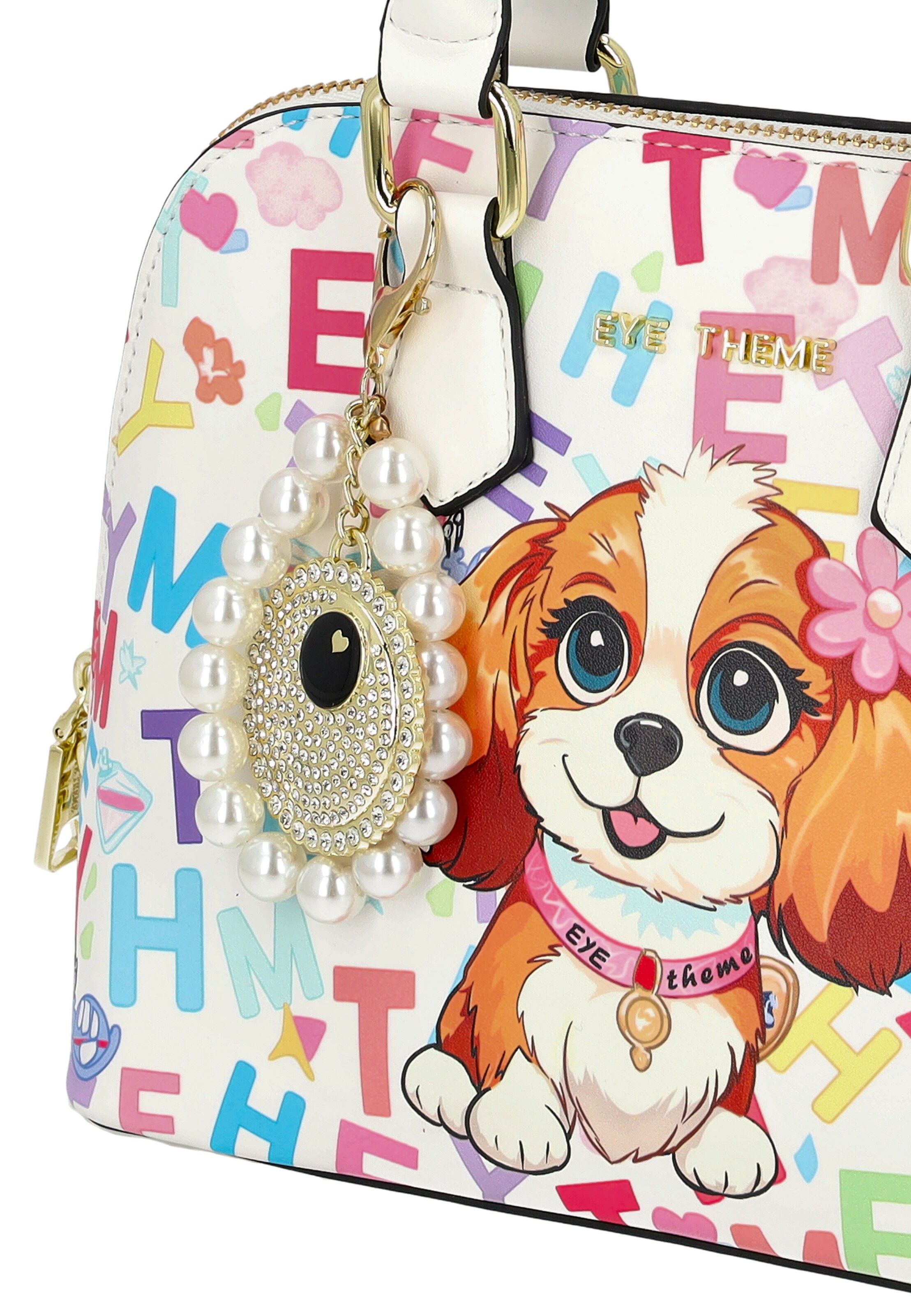MYMO Handbag 'POP EYETHEME' in White