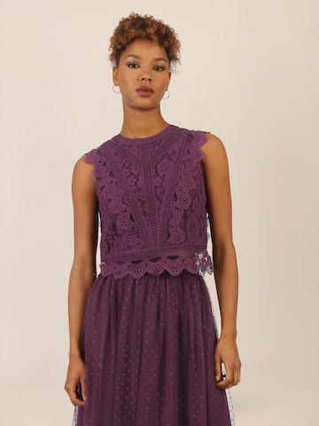 APART Top in Purple: front