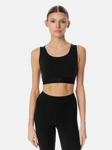 Cardio Bunny Bralette Sports bra 'CUT SCULPT' in Black: front