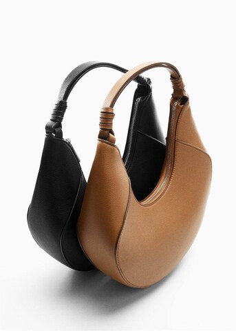MANGO Shoulder Bag 'Lolo' in Brown