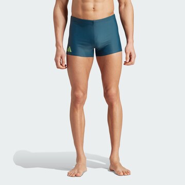 ADIDAS PERFORMANCE Athletic Swim Trunks in Blue: front