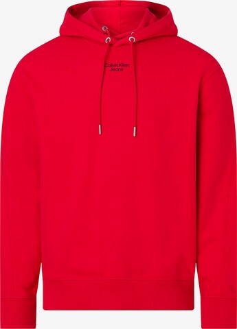 Calvin Klein Jeans Sweatshirt in Rot: predná strana