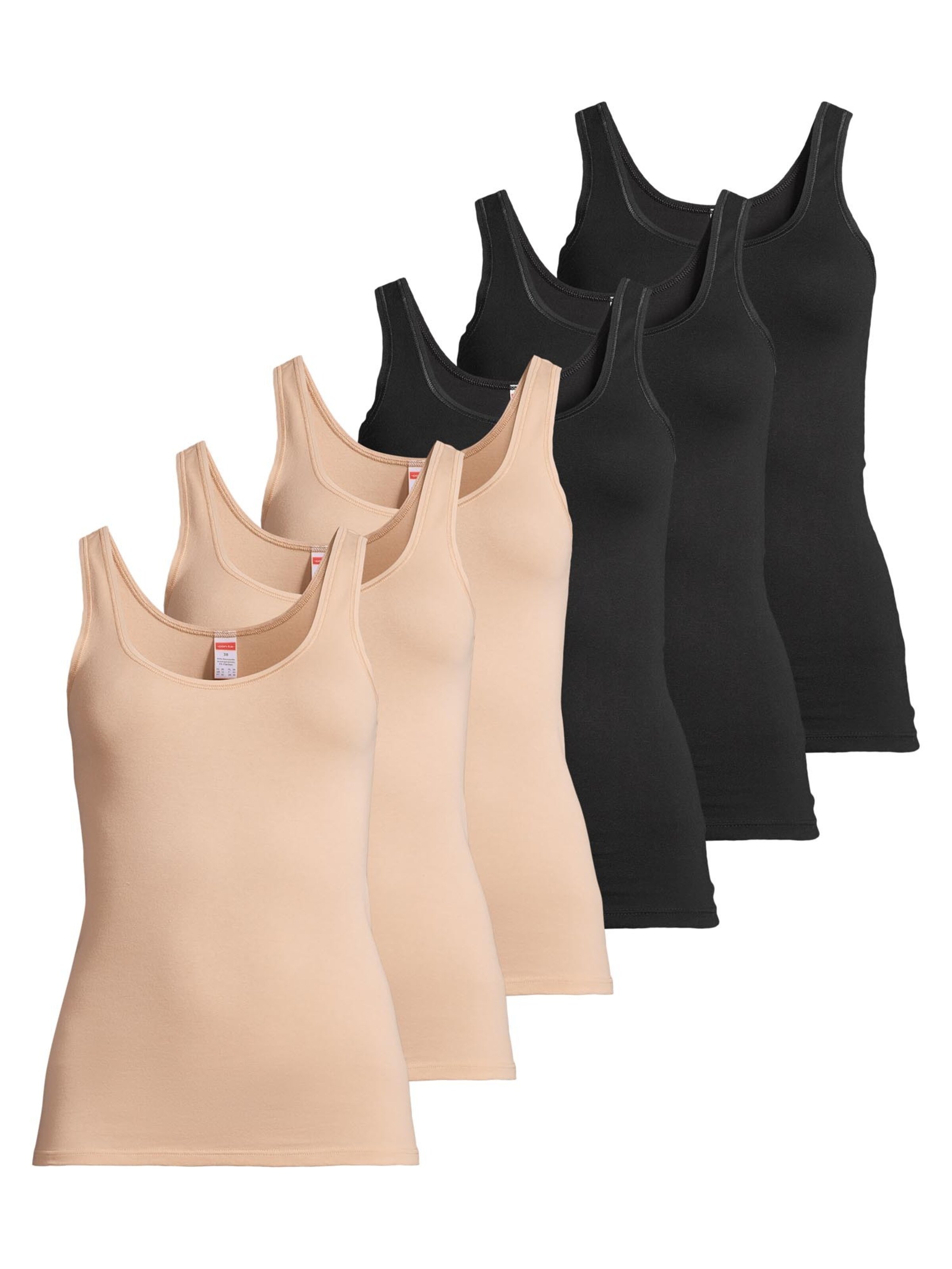 CON-TA Undershirt 'Feinripp' in Black: front