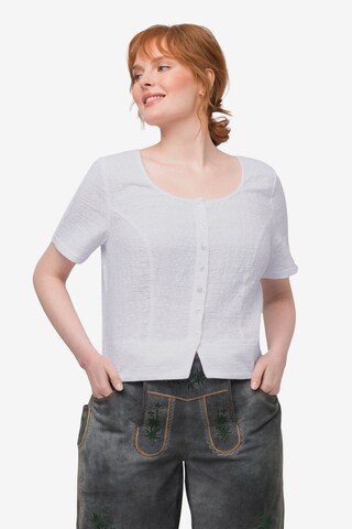 Ulla Popken Blouse in White: front