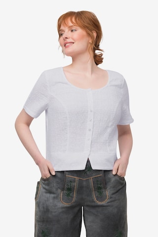 Ulla Popken Blouse in Wit: voorkant