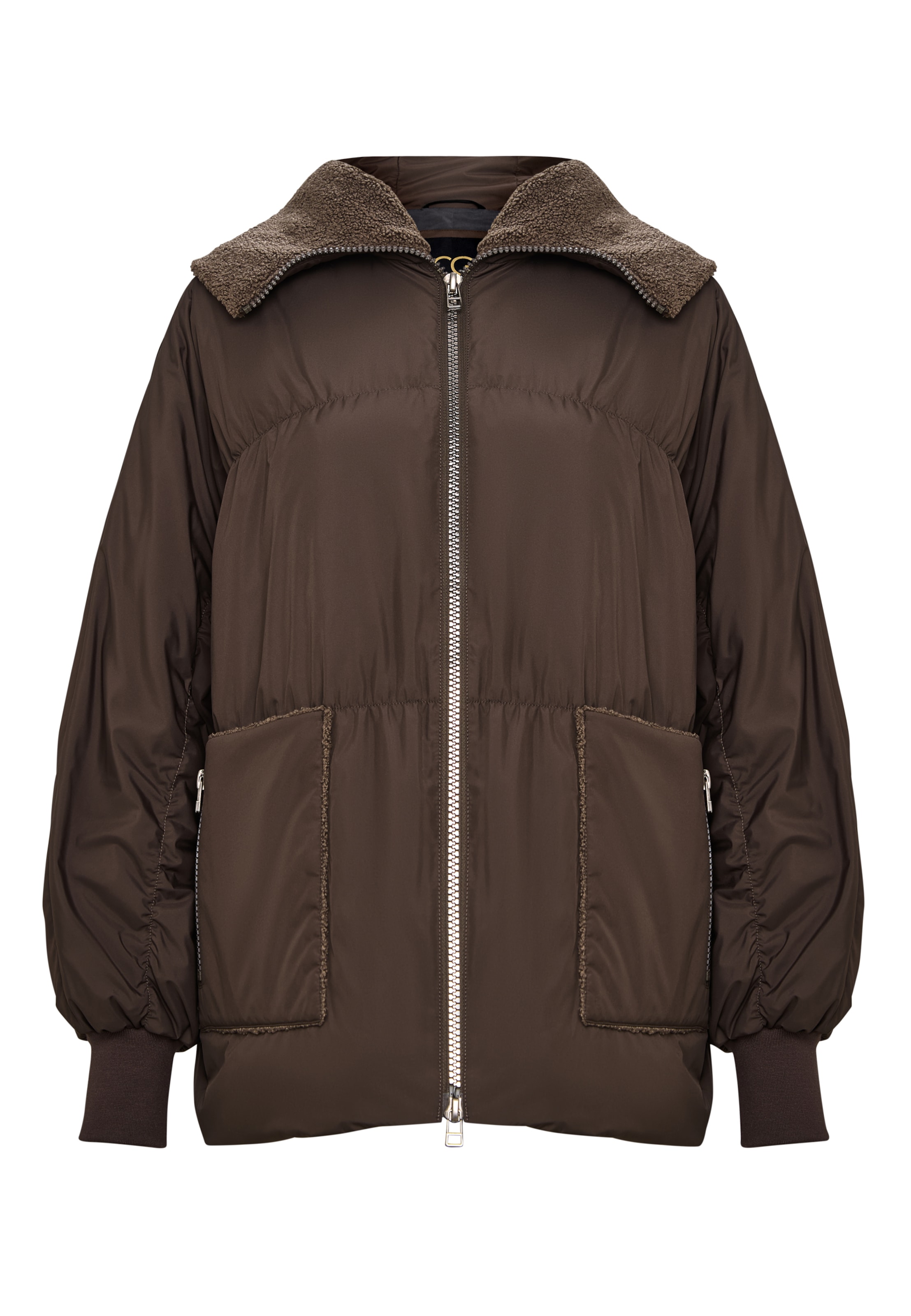 CESARE GASPARI Winter jacket in Brown: front