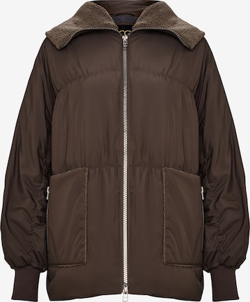 Veste d’hiver CESARE GASPARI en marron : devant