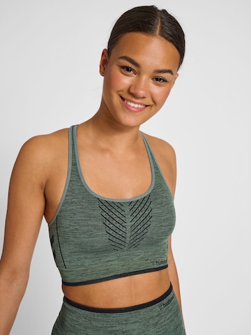 Bustier Soutien-gorge de sport Hummel en vert : devant