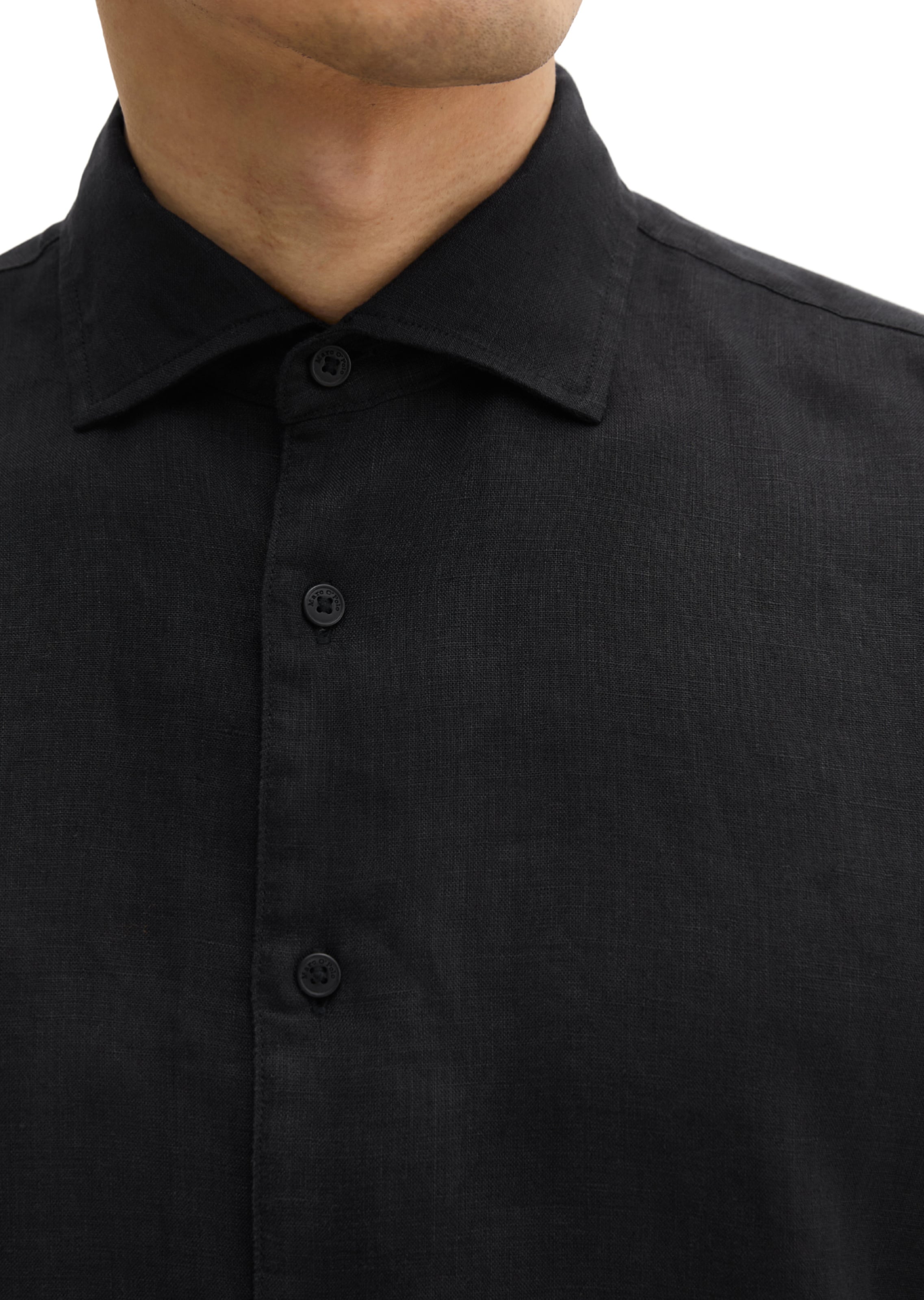 Marc O'Polo Regular fit Overhemd in Zwart