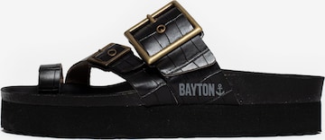 Bayton - Zapatos abiertos 'Castel' en negro: frente