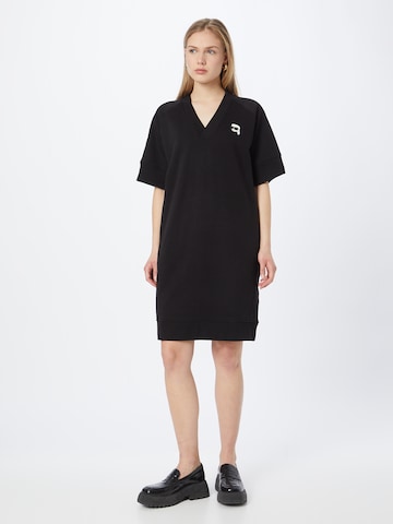 Karl Lagerfeld Dress in Black: front