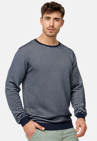 INDICODE JEANS Sweater 'Manfred' in Blue